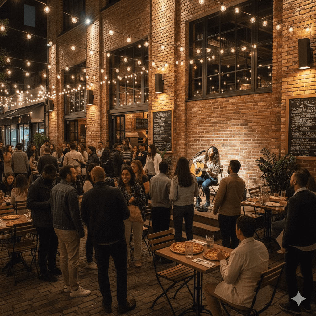 Show ao vivo no restaurante