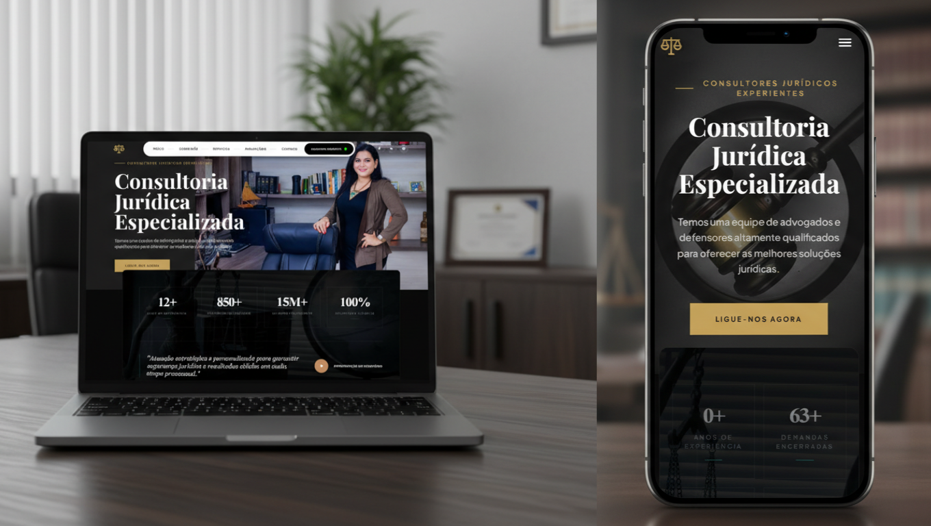 Site Profissional para Advogados