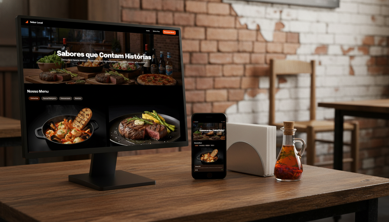 Site Moderno para Restaurantes