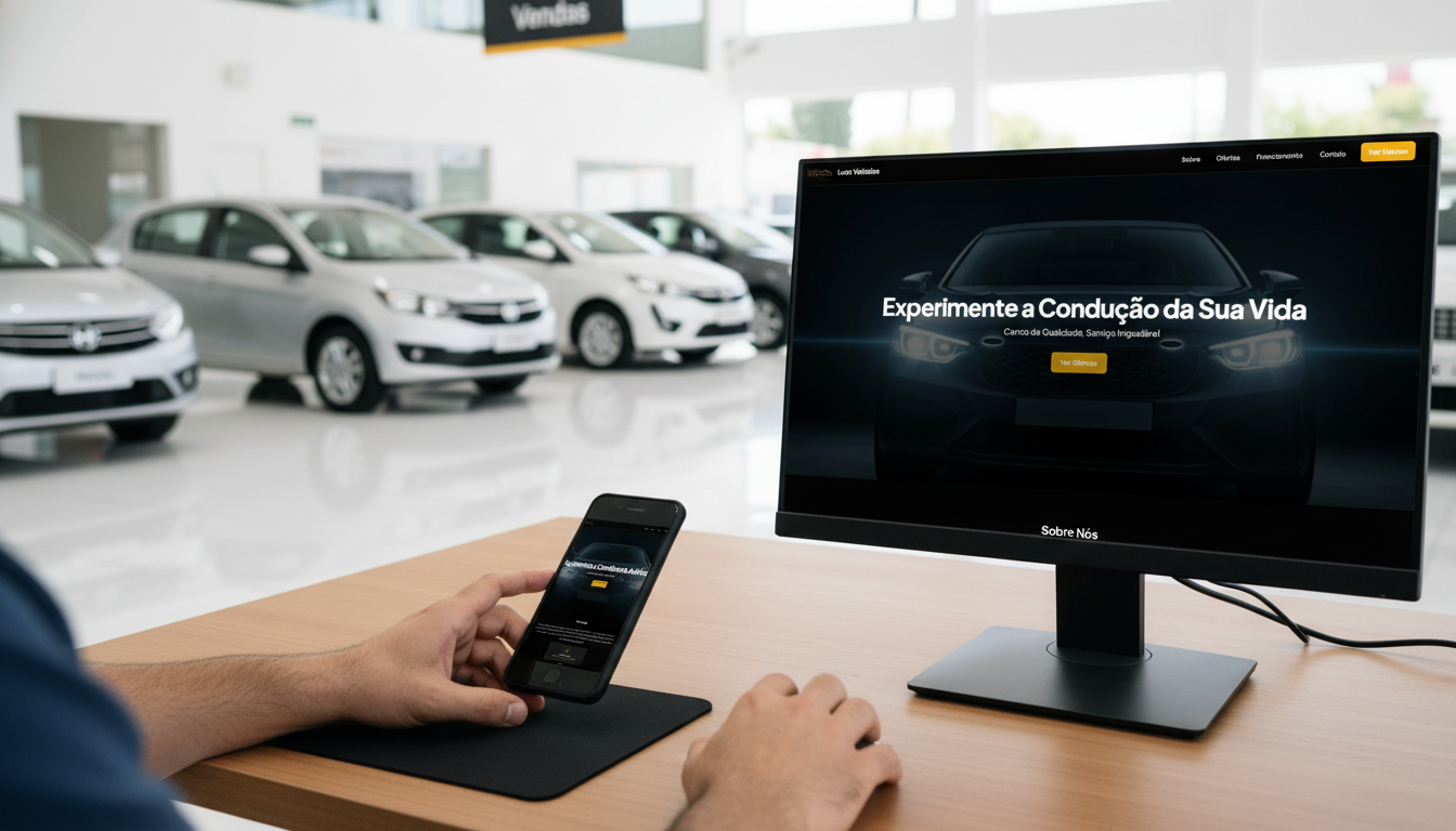 Site Moderno para Loja de Veículos